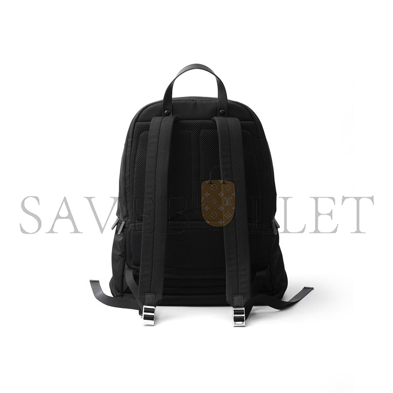 PRADA RE-NYLON AND SAFFIANO LEATHER BACKPACK 2VZ048 (43.5*31*20cm) PRADA RE-NYLON AND SAFFIANO LEATHER BACKPACK 2VZ048 (43.5*31*20cm)